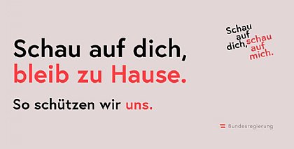 Bild Schau auf Dich, bleib zu Hause