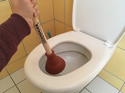 Verstopfte Toilette
