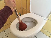 Verstopfte Toilette